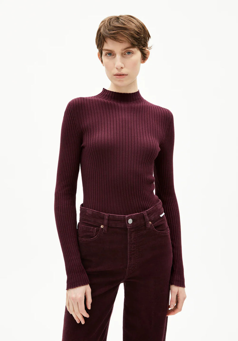 ALAANIA KNIT BOLUR DARK CRANBERRY