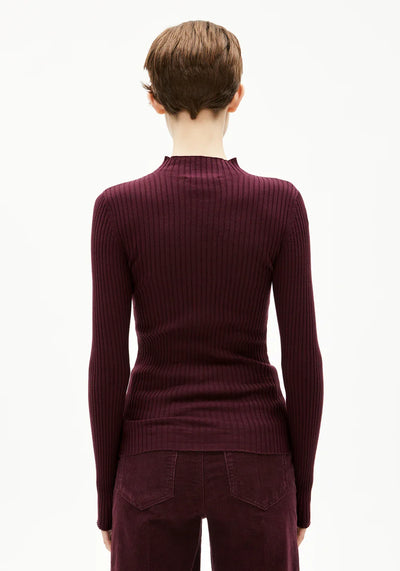 ALAANIA KNIT BOLUR DARK CRANBERRY
