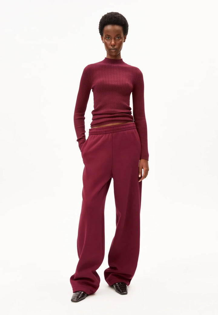 ALAANIA KNIT BOLUR VELVET RED