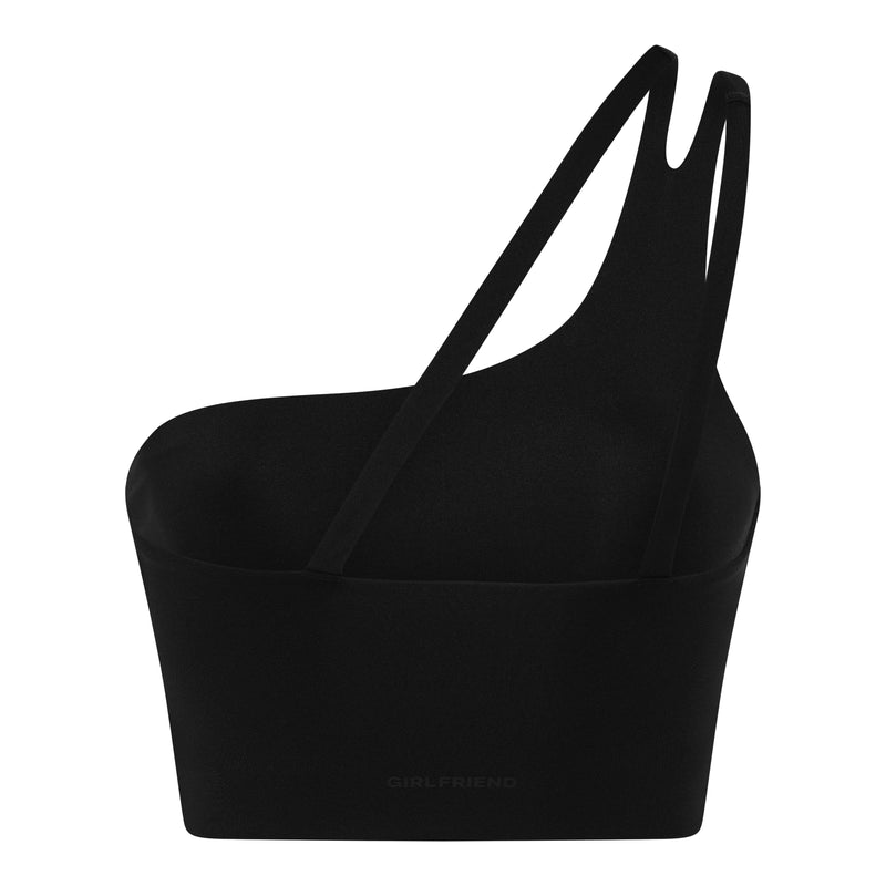 UMA ONE SHOULDER TOPPUR SVARTUR