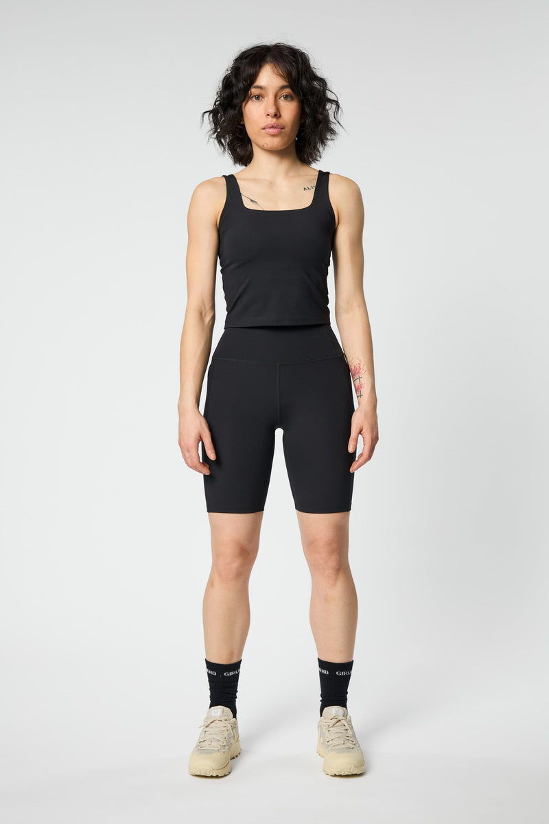 TOMMY SQUARE TANK TOPPUR SVARTUR