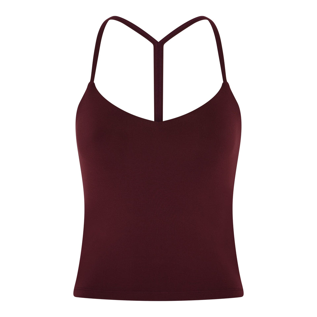 FLOAT BALLET V-NECK TANK MULBERRY