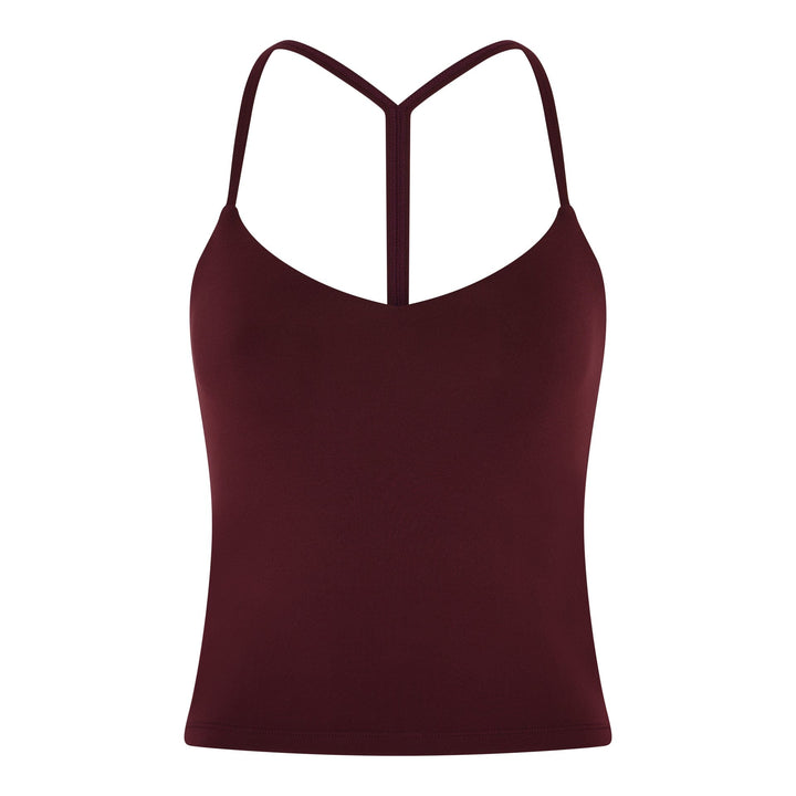 FLOAT BALLET V-NECK TANK MULBERRY