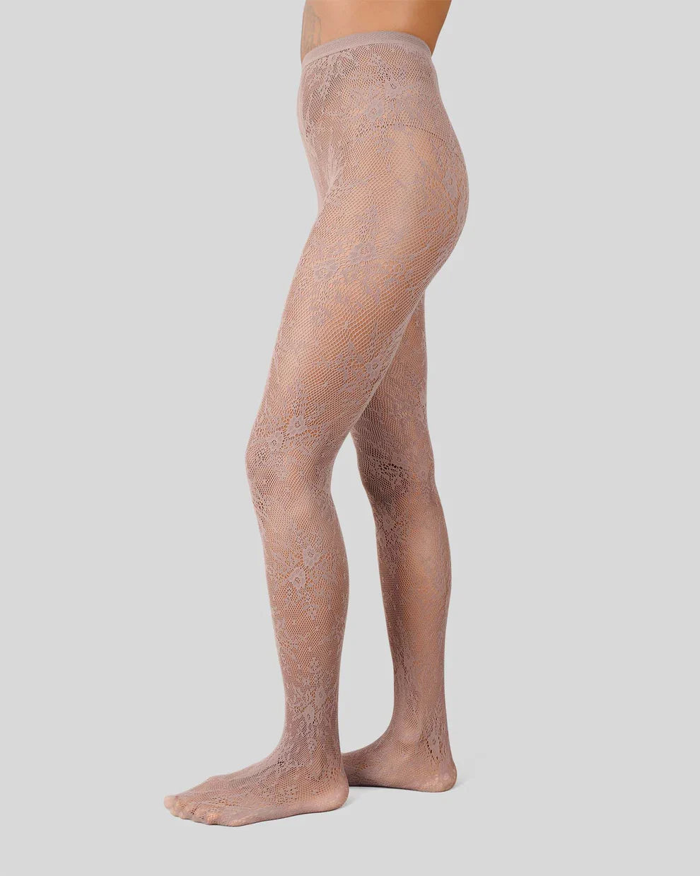ROSA LACE SOKKABUXUR MID GREY - Ethic