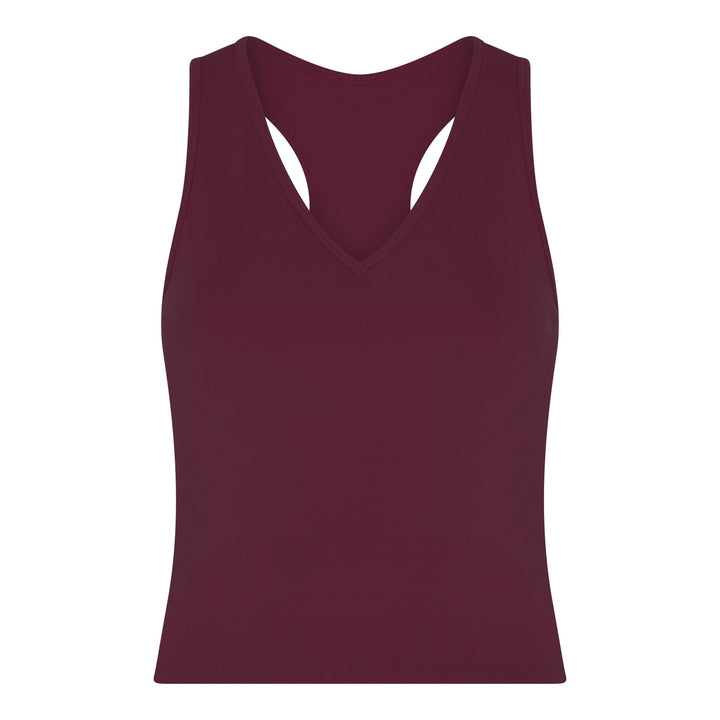 MADDIE V-NECK TANK MULBERRY
