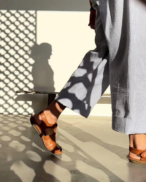 CAPRI SANDALAR COGNAC BROWN - VÆNTANLEGIR Í MAÍ - Ethic