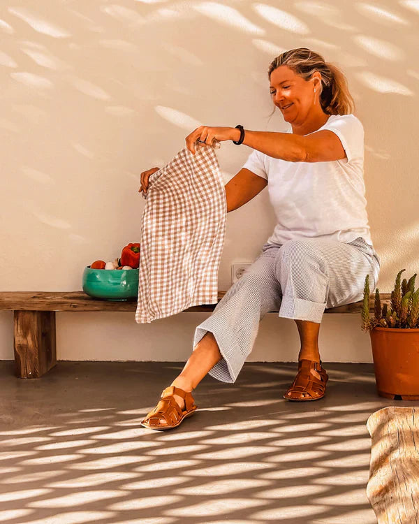CAPRI SANDALAR COGNAC BROWN - VÆNTANLEGIR Í MAÍ - Ethic