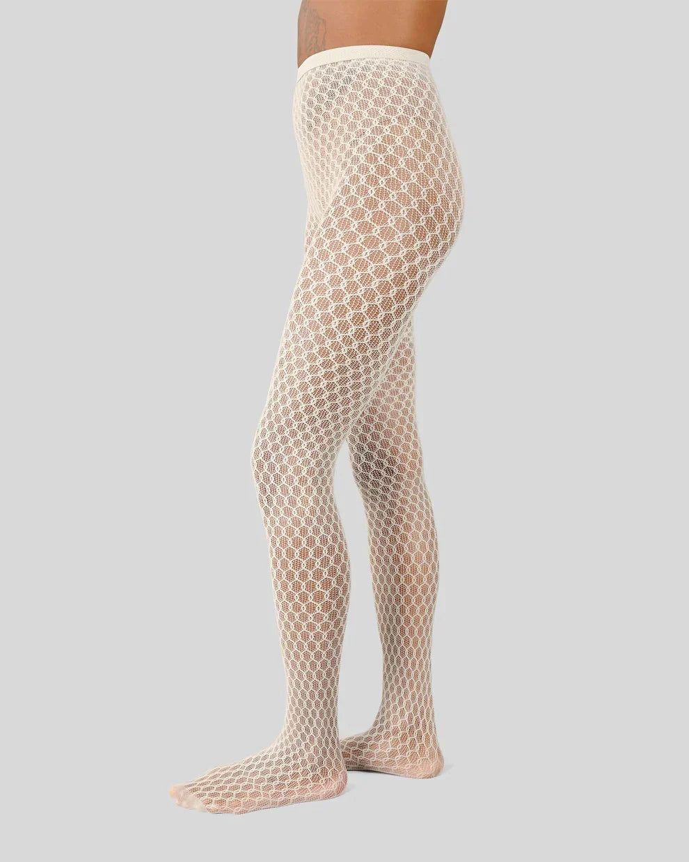 LAURA NET SOKKABUXUR OYSTER GREY - Ethic