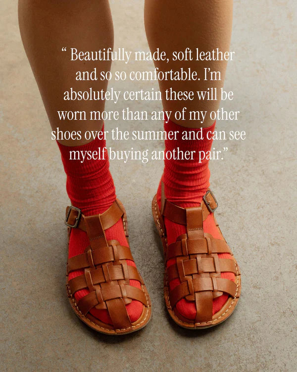 CAPRI SANDALAR COGNAC BROWN - VÆNTANLEGIR Í MAÍ - Ethic