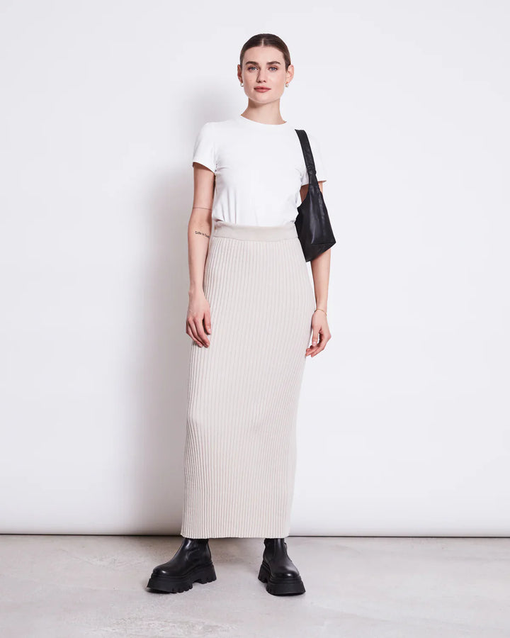 EBBA PILS RIB KNIT IVORY - Ethic