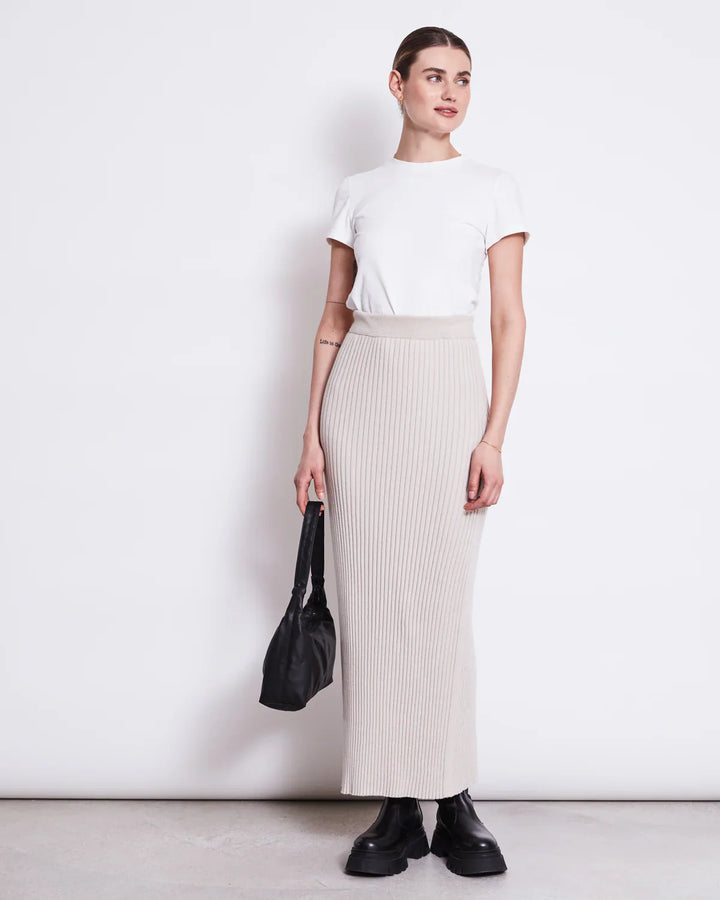 EBBA PILS RIB KNIT IVORY - Ethic