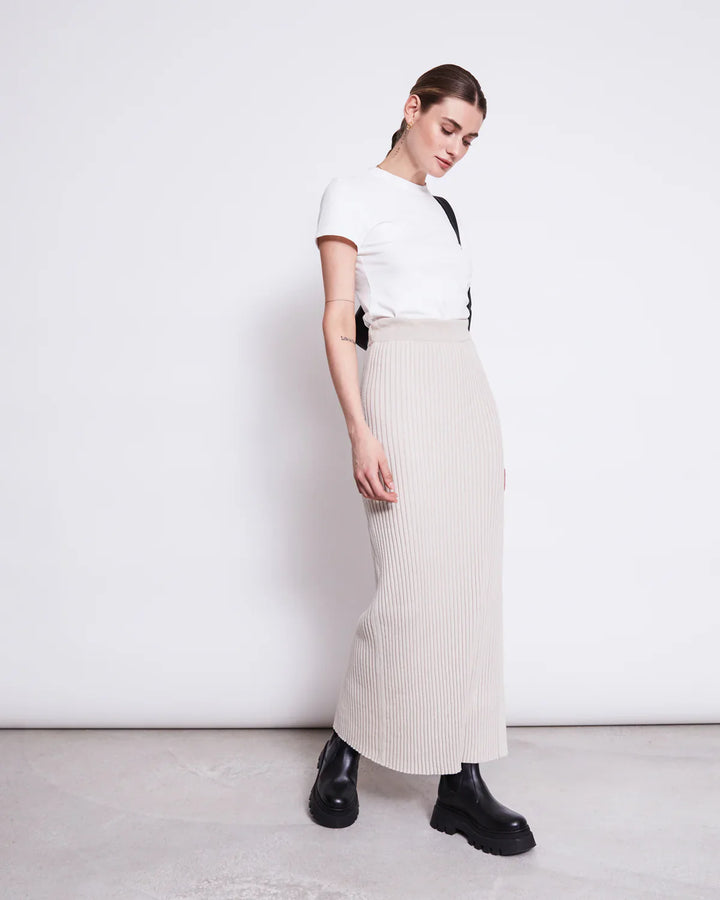 EBBA PILS RIB KNIT IVORY - Ethic