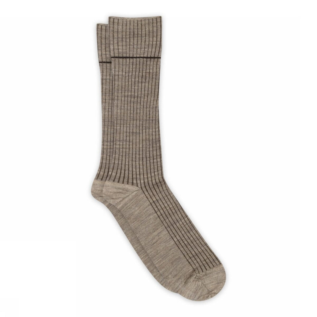 Ditlev socks - Light Brown Melange