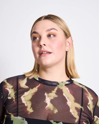 DORA MESH LONGSLEEVE BOLUR MOSSFIRE