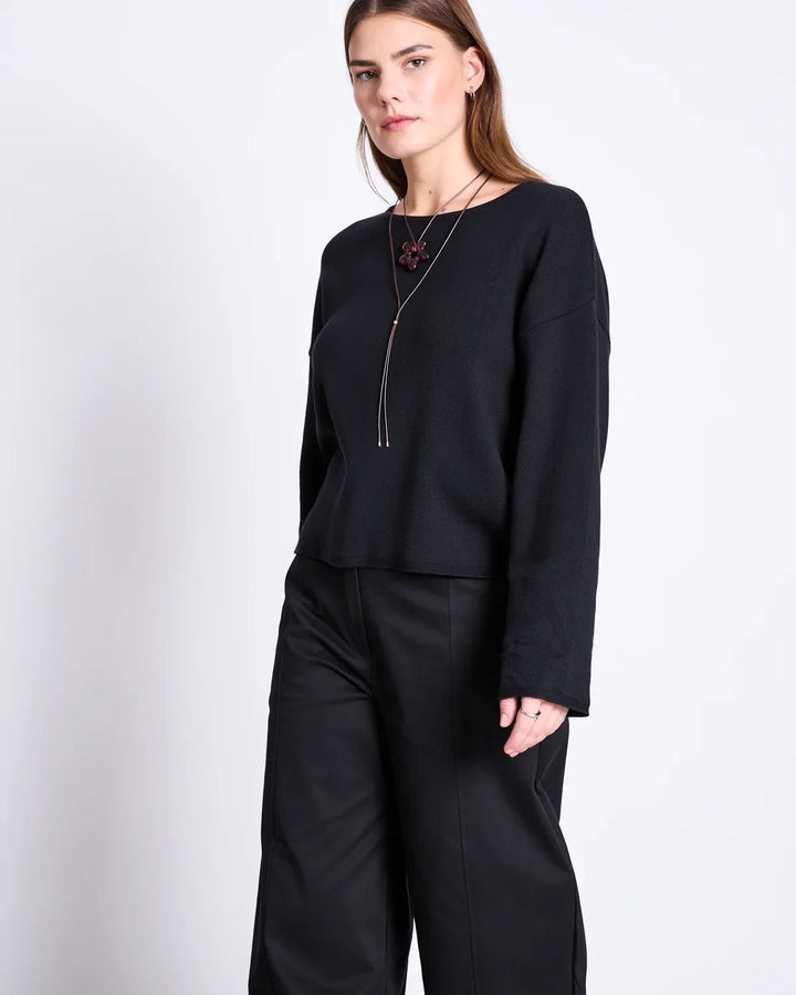 WILLIAMSBURG LIGHT KNIT JUMPER SVÖRT - Ethic