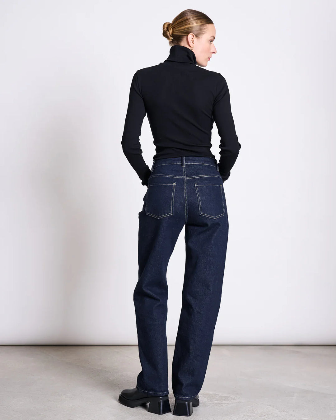 VILCA STRAIGHT LEG GALLABUXUR DARK BLUE DENIM - Ethic