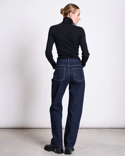 VILCA STRAITH LEG GALLABUXUR DARK BLUE DENIM