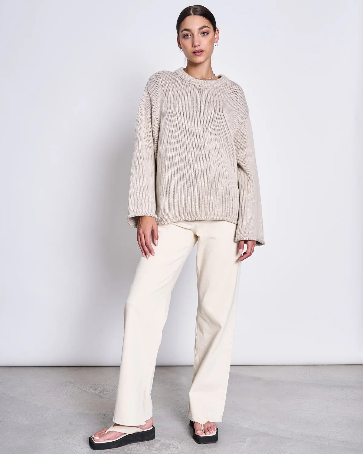 SONA HEAVY KNIT PEYSA LÍFRÆN BÓMULL IVORY - Ethic