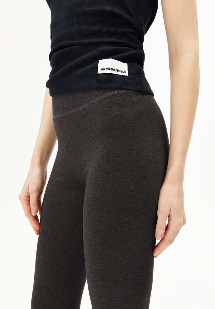 FARIBAA LEGGINGS LÍFRÆN BÓMULL STEEL MELANGE - Ethic