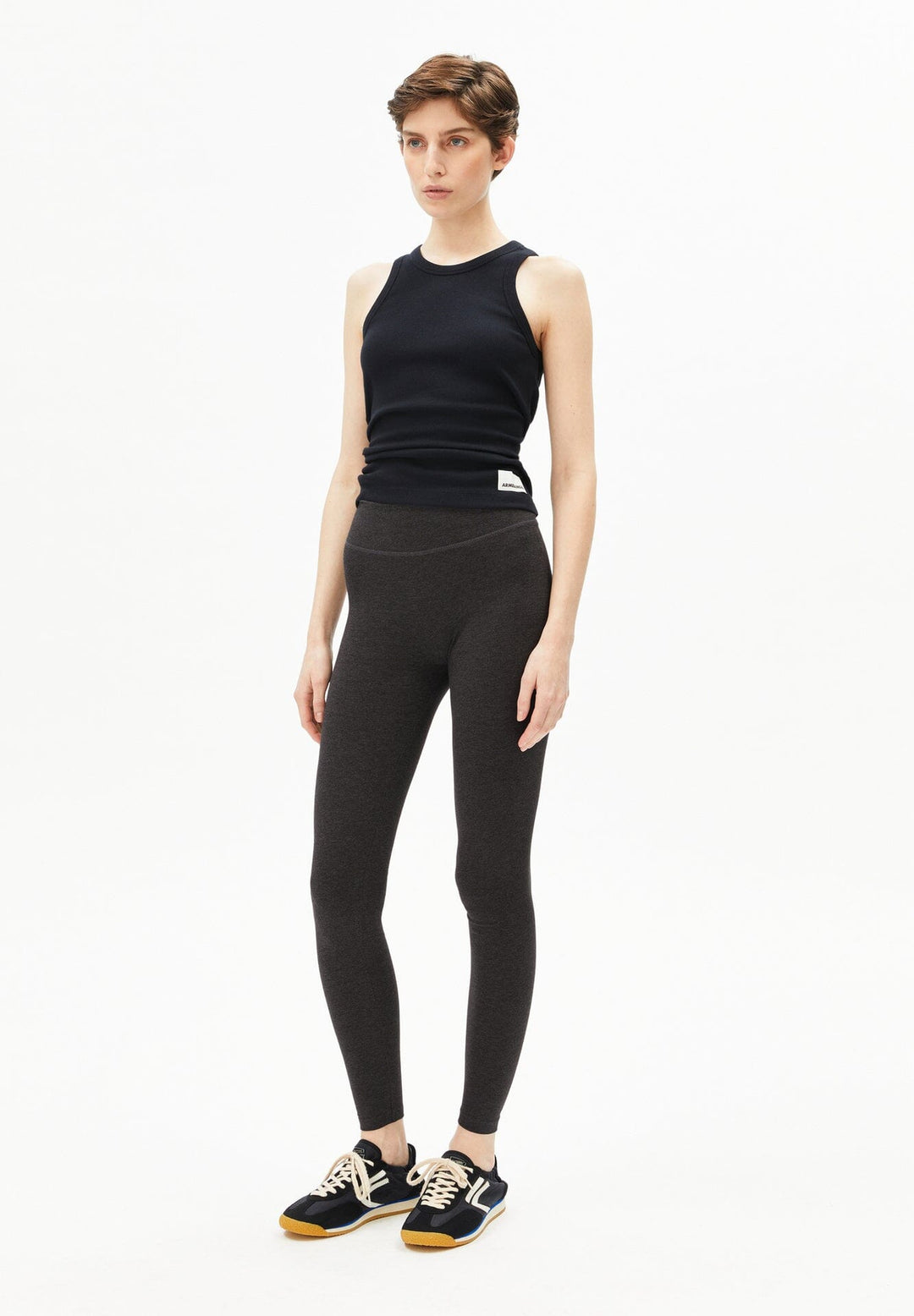 FARIBAA LEGGINGS LÍFRÆN BÓMULL STEEL MELANGE - Ethic