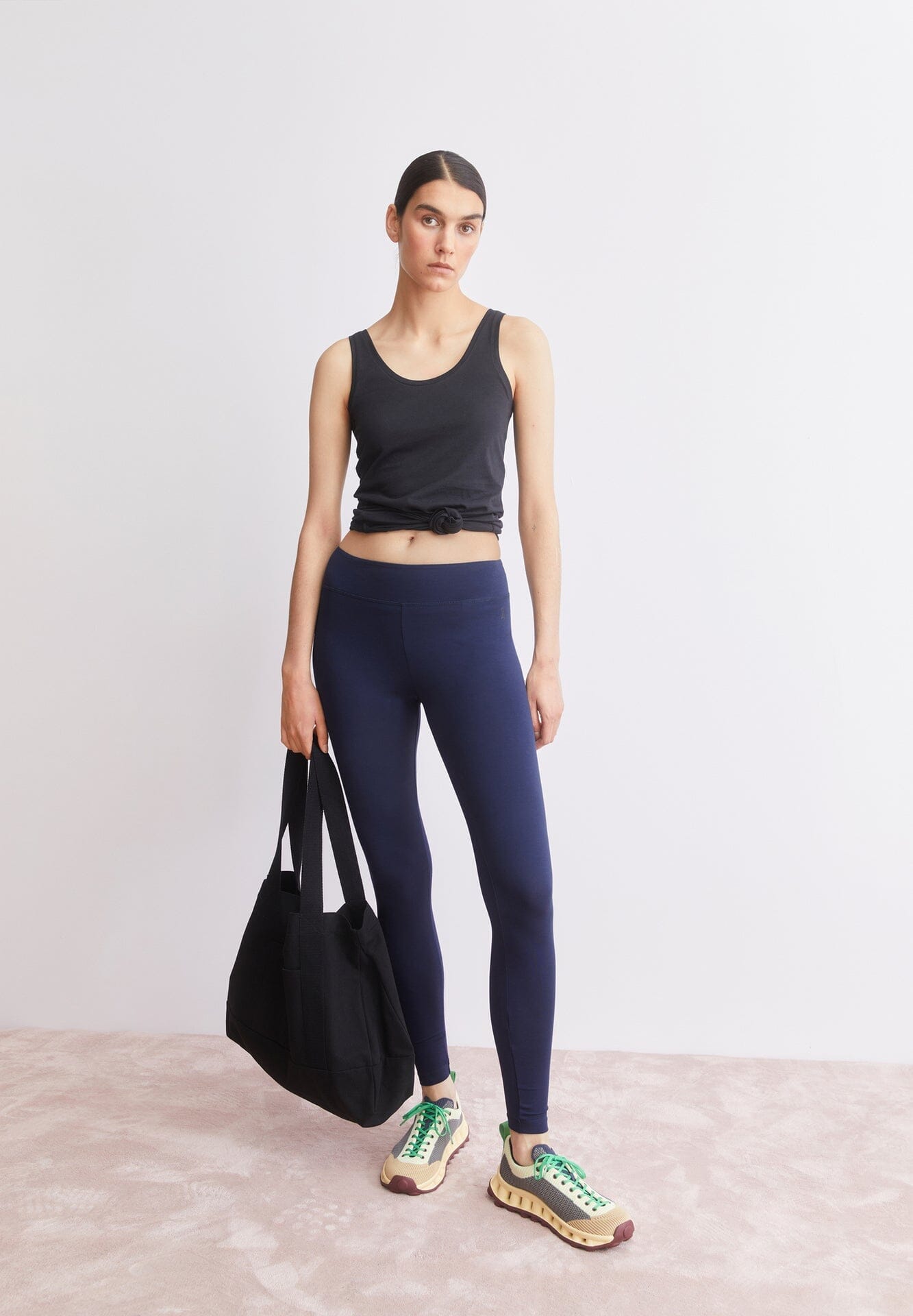 FARIBAA LEGGINGS LÍFRÆN BÓMULL TINTED NAVY - Ethic