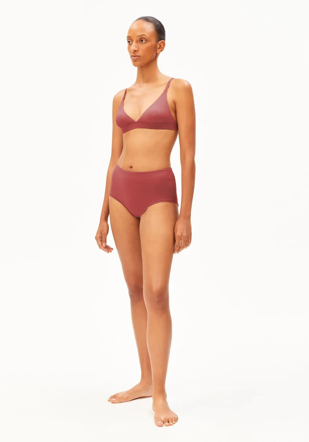 BIRTAA HIGE RISE NÆRBUXUR GREY BLUSH ÚR TENCEL/MODAL VELVET EMBER