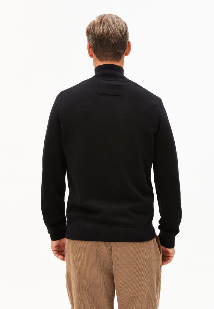FAABES HALF ZIP KNIT PEYSA SVÖRT - Ethic