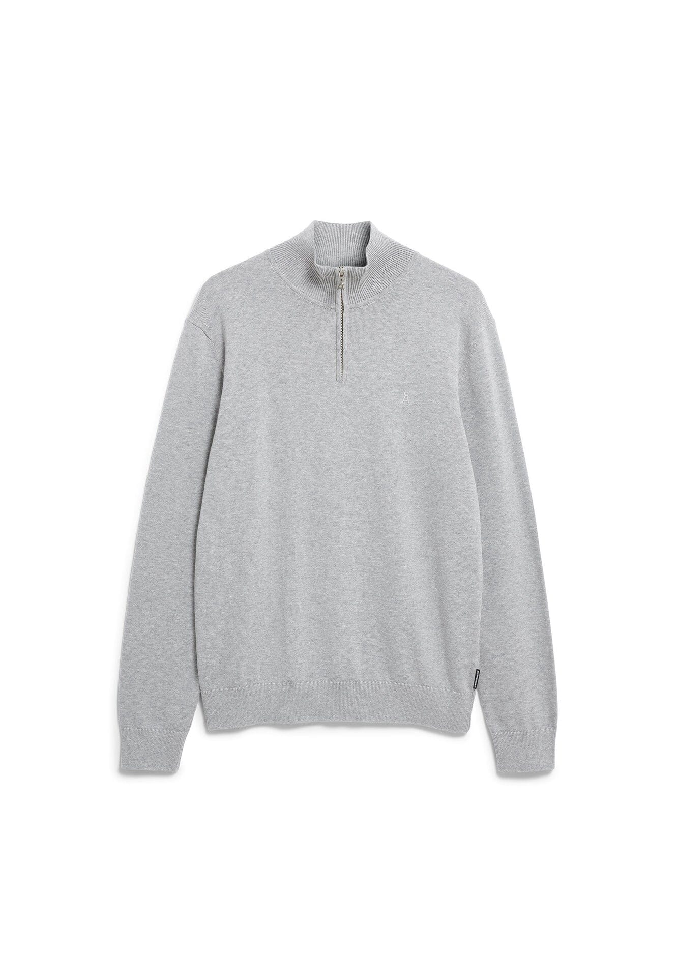FAABES HALF ZIP KNIT PEYSA SILVER MELANGE - Ethic