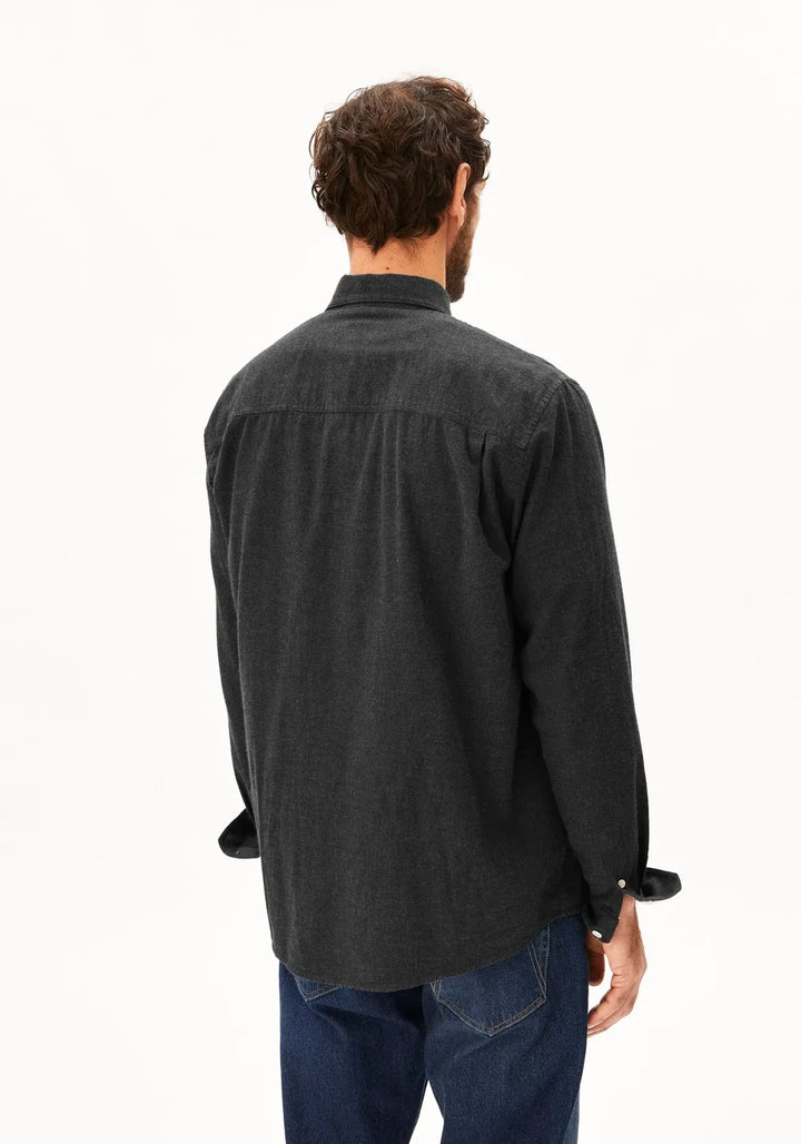 ARAAMO FLANNEL SKYRTA ANTHRAZIT MELANGE