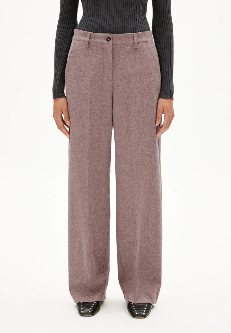 LEANDRAA HANDAAS WOVEN BUXUR PURE DARK CRANBERRY