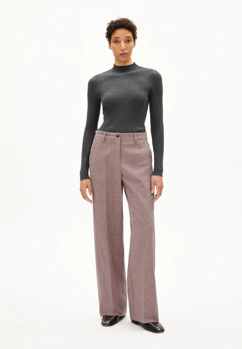 LEANDRAA HANDAAS WOVEN BUXUR PURE DARK CRANBERRY