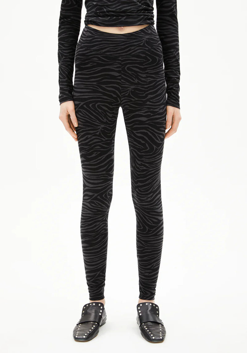 FARIBAA LEGGINGS LÍFRÆN BÓMULL ZEBRAA BLACK