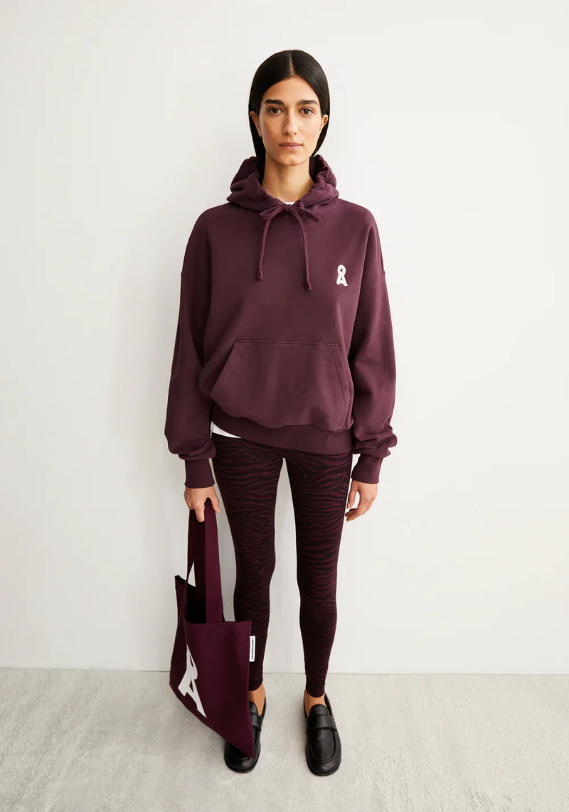 FARIBAA LEGGINGS LÍFRÆN BÓMULL ZEBRAA DARK CRANBERRY