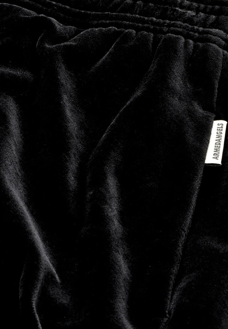 VATINAA VALVET BUXUR BLACK