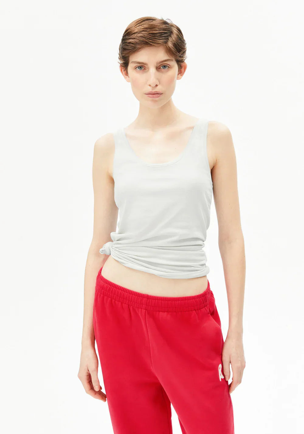 JERSEY TOP HLÝRABOLUR ÚR LÍFRÆNNI BÓMULL OFF WHITE - Ethic