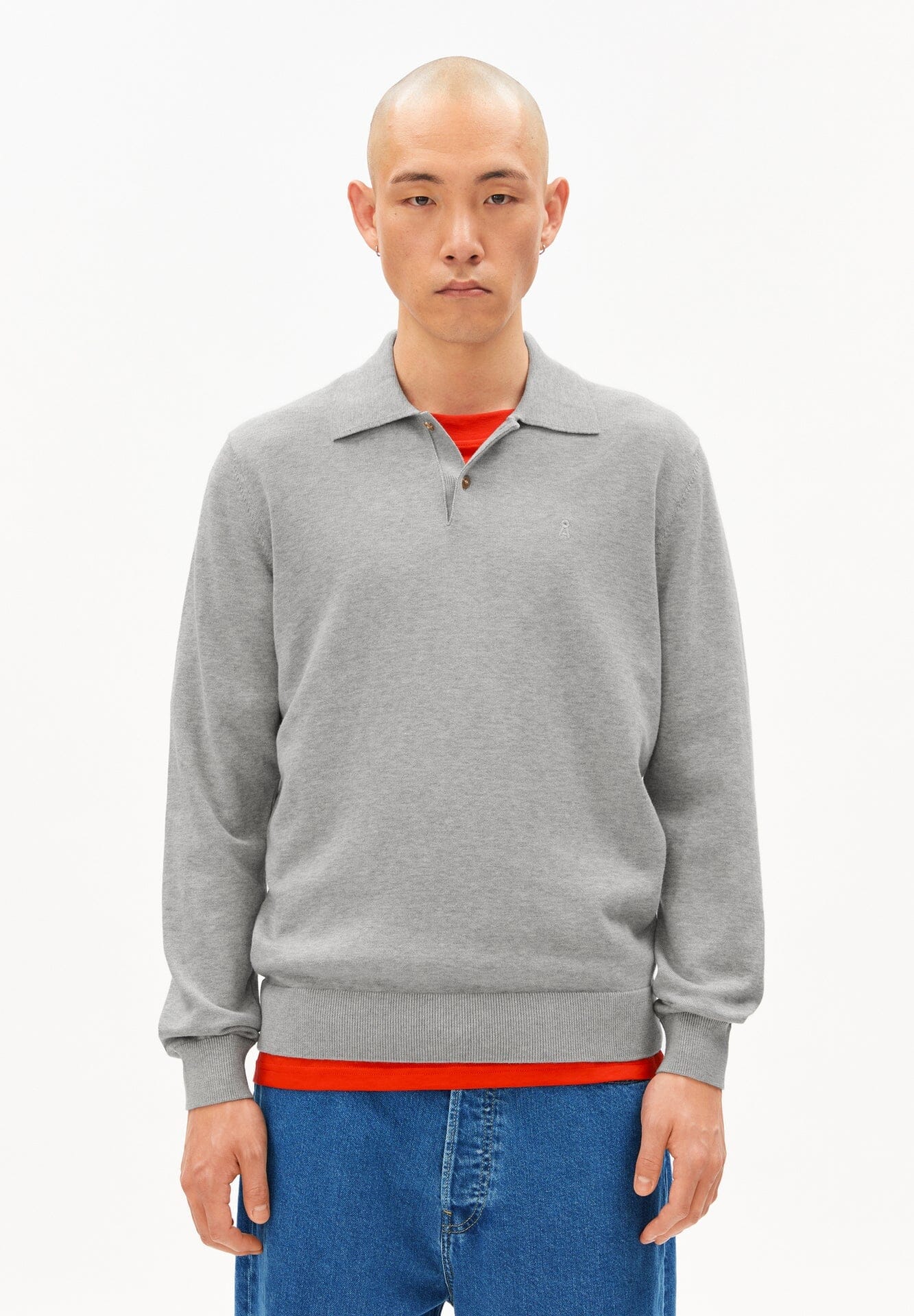 SÍÐERMA KNIT POLOBOLUR SILVER MELANGE - Ethic