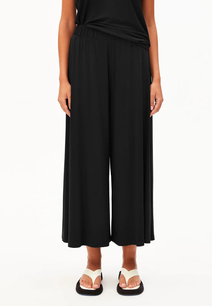 CROPPED JERSEY PANT SVARTAR - Ethic