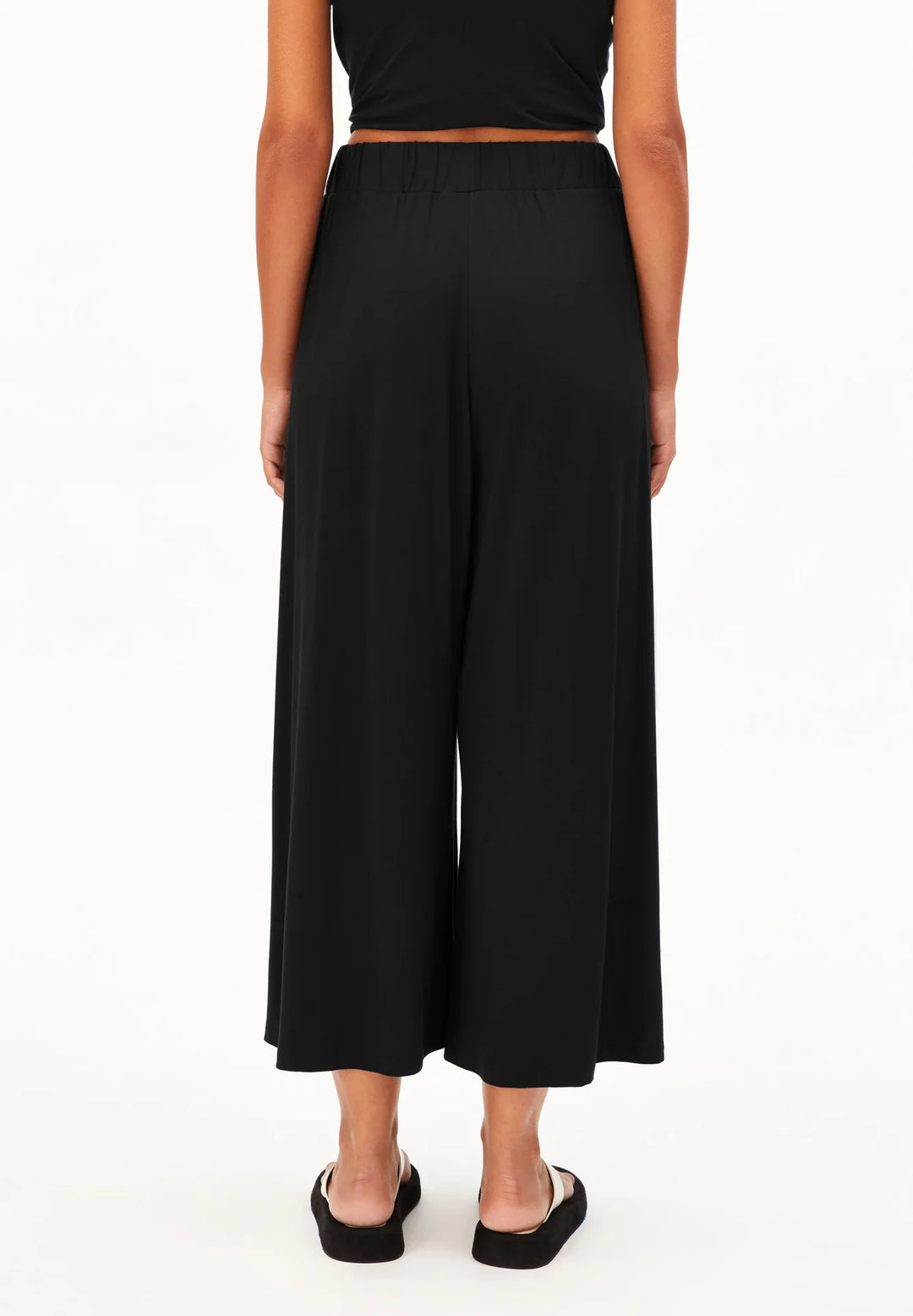 CROPPED JERSEY PANT SVARTAR - Ethic