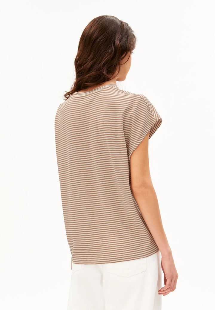 SLUB JERSEY BOLUR OATMILK CINNAMON DUST - Ethic