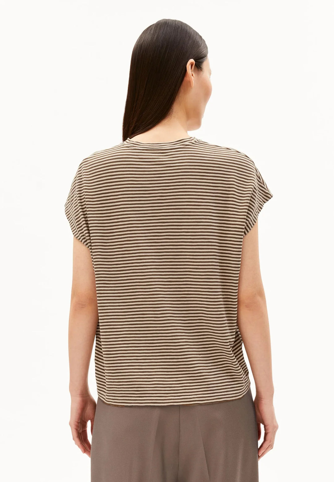 SLUB JERSEY BOLUR SAND STONE DRIED PALM - Ethic