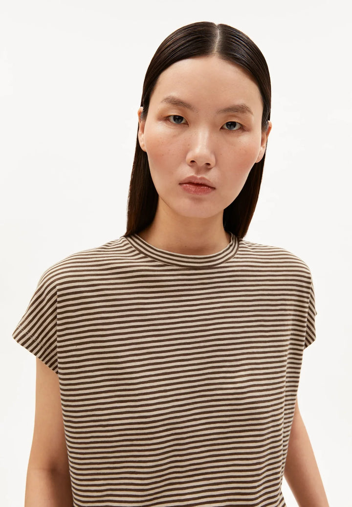 SLUB JERSEY BOLUR SAND STONE DRIED PALM - Ethic