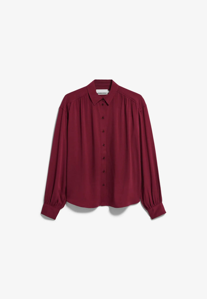 E2FINARAA ECOVERO SKYRTA VELVET RED