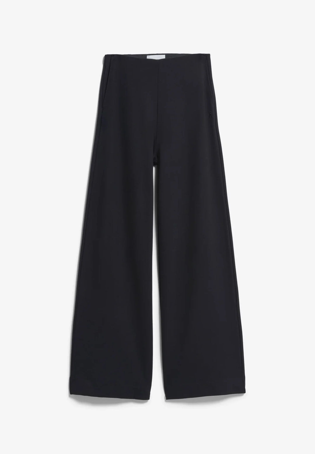 BASIC JERSEY WIDE LEG PANT SVARTAR