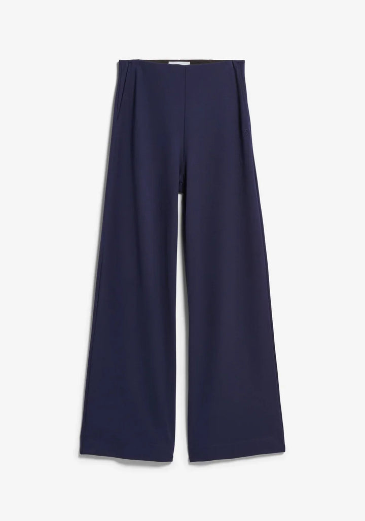 BASIC JERSEY WIDE LEG PANT TINTED NAVY