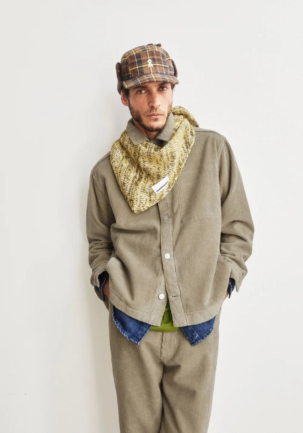 RELAXED CORDUROY JACKET LIGHT SAGE