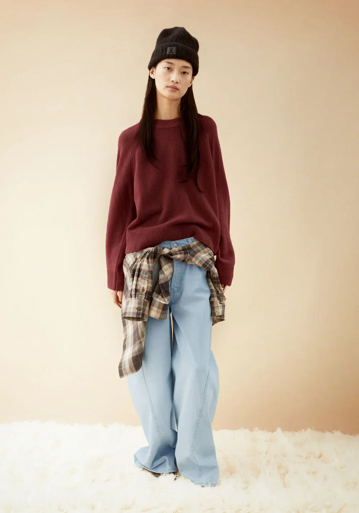 WOOL KNIT PEYSA VELVET EMBER