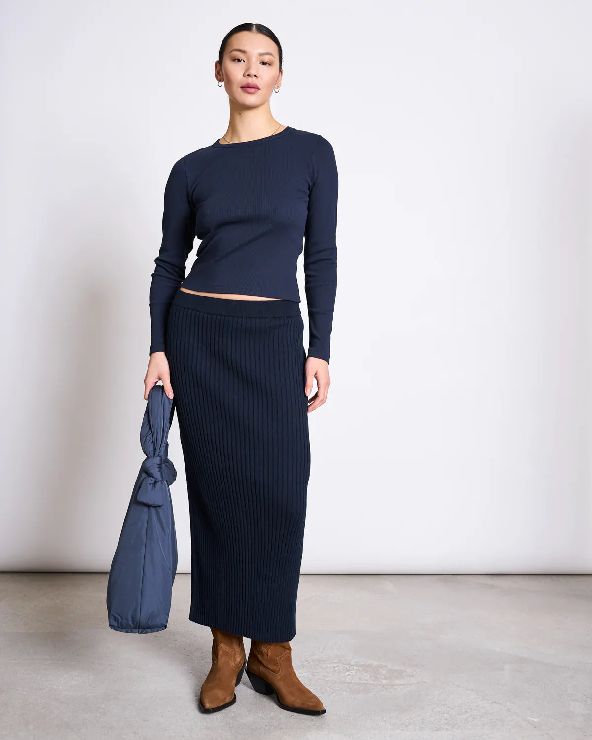 EBBA PILS RIB KNIT NIGHTFALL - Ethic
