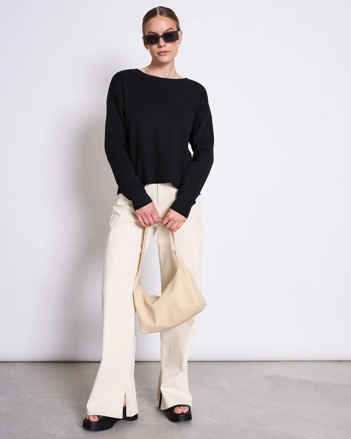 WILLIAMSBURG LIGHT KNIT JUMPER SVÖRT - Ethic