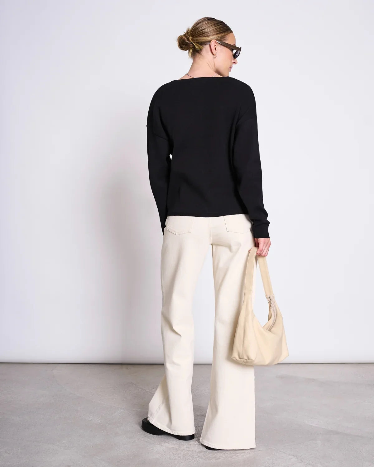 WILLIAMSBURG LIGHT KNIT JUMPER SVÖRT - Ethic