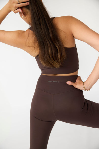 COMPRESSIVE FLARE LEGGINGS DRIFTWOOD